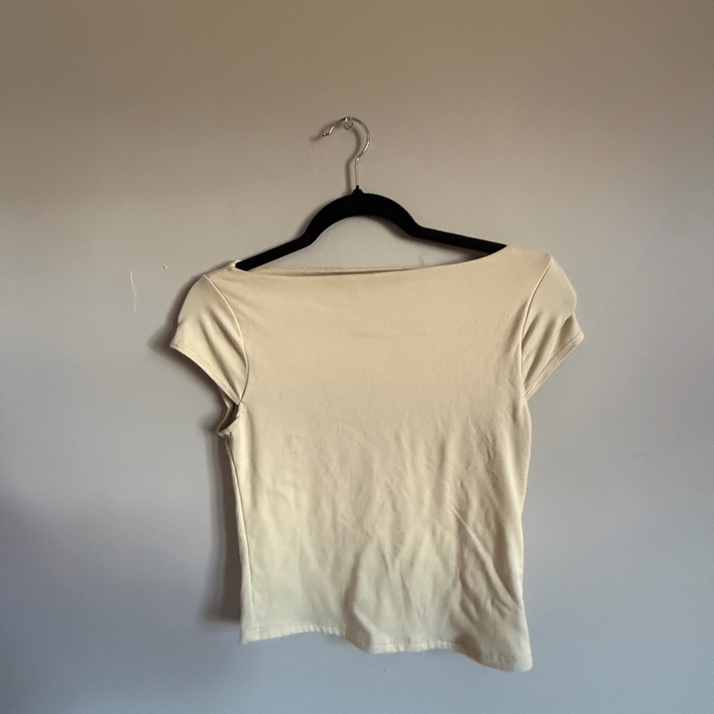 Cream Women's Top